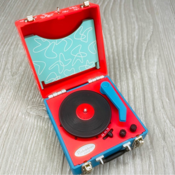 Vintage Hallmark cool yule record player Magic Music Light up Christmas ornament - Picture 7 of 15